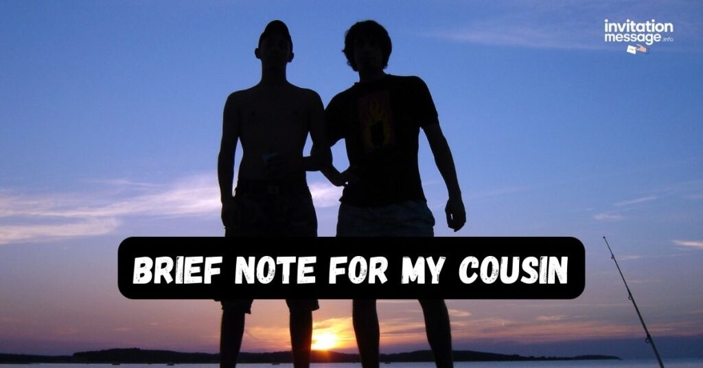 Brief Note for My Cousin