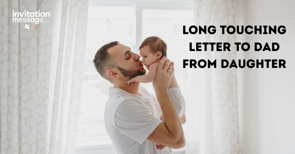 Long Touching Letter to Dad from Daughter