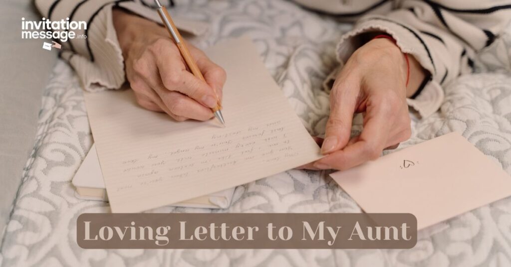 Loving Letter to My Aunt