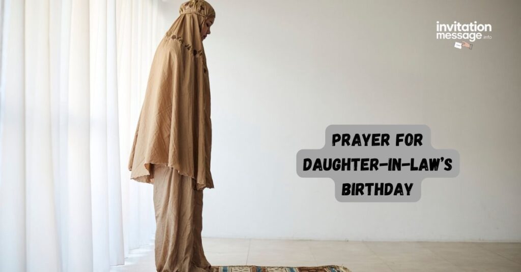 Prayer for Daughter-in-Law’s Birthday